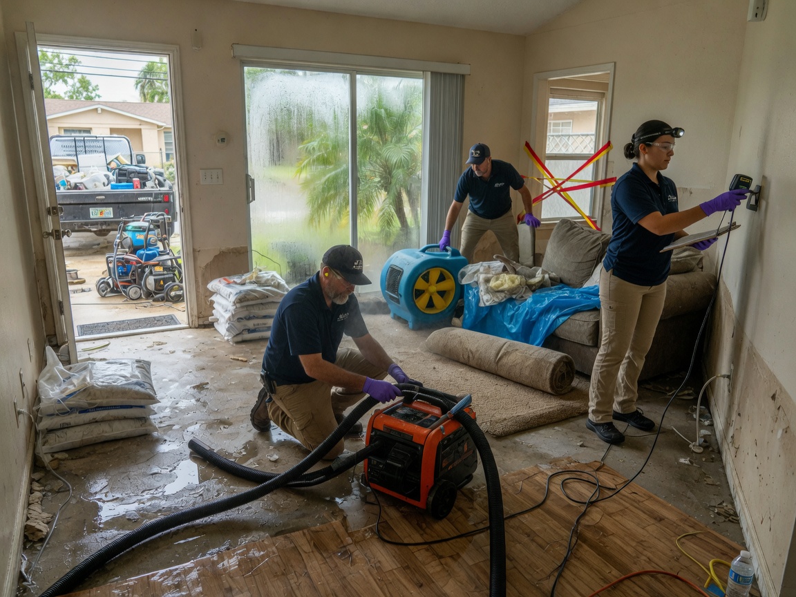 water damage restoration by Tampa Storm & Flood Response in Tampa, FL