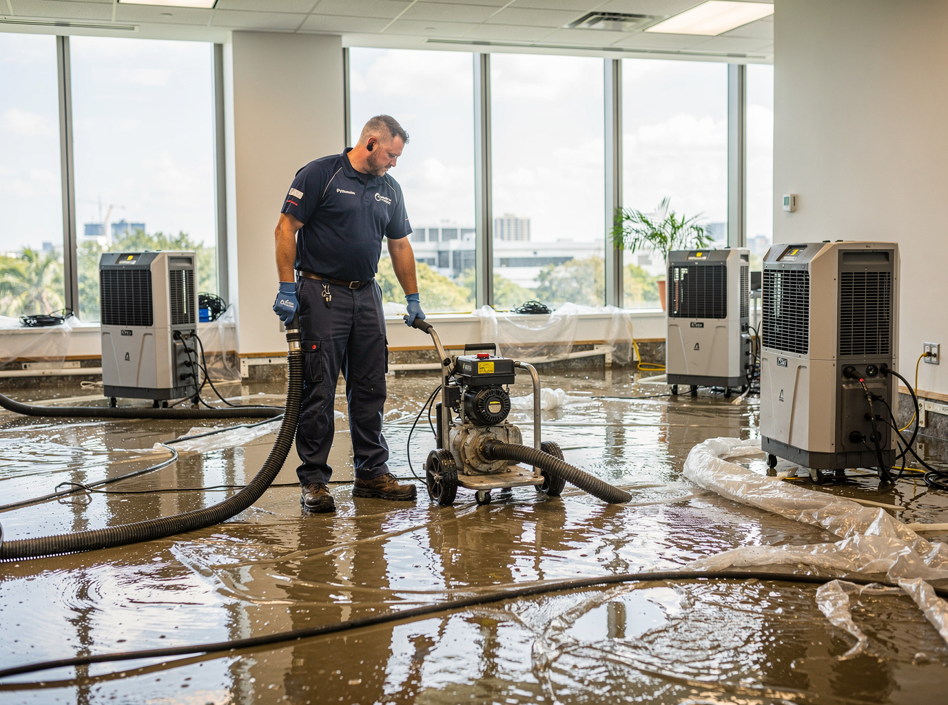 water damage restoration in Town 'n' Country